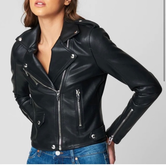 Blank NYC Jackets & Blazers - Blank NYC Black Faux leather Moto jacket.  Size XL. NWT